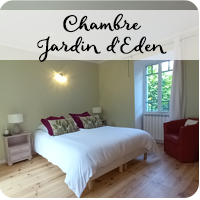 maison d'hôtes chambre jardin d'eden